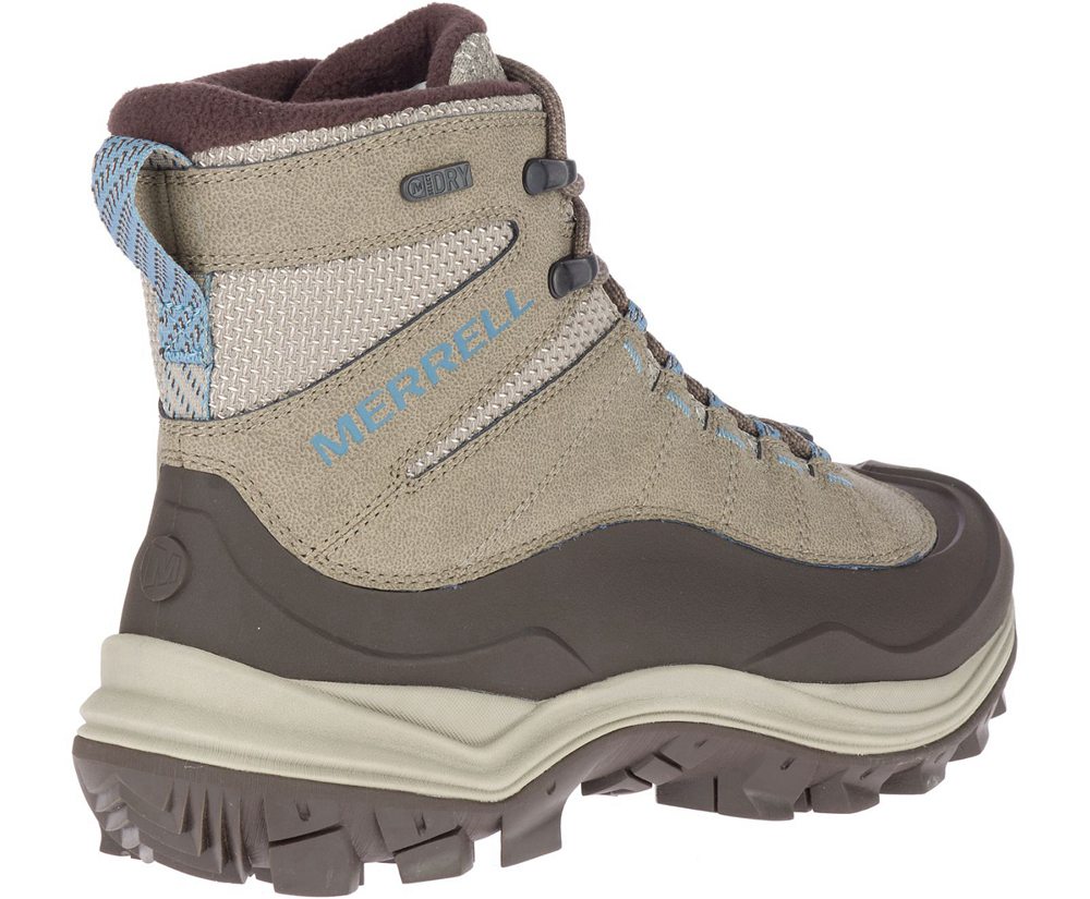 Merrell Boots Grey - Thermo Chill Mid Shell Waterproof - Womens 21BVCTLUR